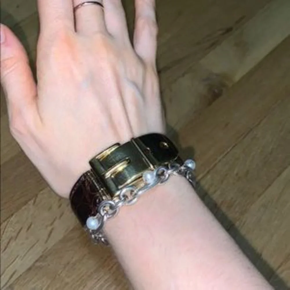 Vintage Gucci Belt Buckle Strap Bangle Bracelet - Picture 12 of 12